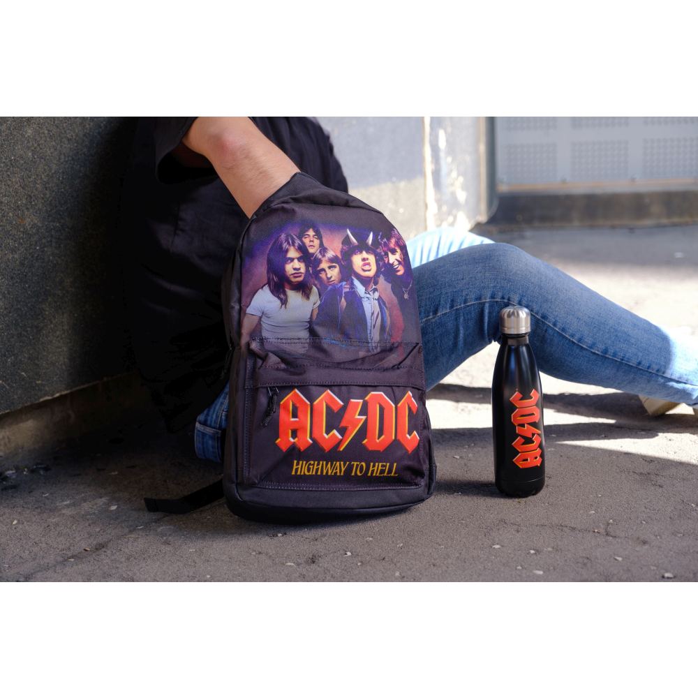 Rocksax AC/DC - Logo Waterfles - Zwart